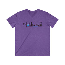Load image into Gallery viewer, Tethered 2025 Fitted V-Neck T-Shirt – Stylized Script Logo Tee