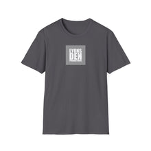 Load image into Gallery viewer, Lyons Den Productions "Gray" Logo Men's Fitted Short Sleeve Tee