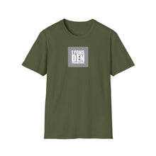 Load image into Gallery viewer, Lyons Den Productions "Gray" Logo Men's Fitted Short Sleeve Tee