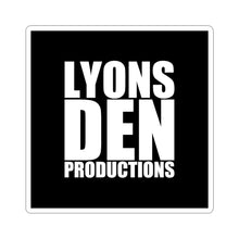 Load image into Gallery viewer, LDP Logo 3x3 Sticker — Black Square Kiss-Cut Sticker