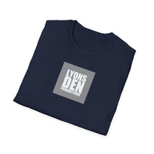 Load image into Gallery viewer, Lyons Den Productions "Gray" Logo Men's Fitted Short Sleeve Tee