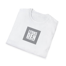 Load image into Gallery viewer, Lyons Den Productions "Gray" Logo Men's Fitted Short Sleeve Tee