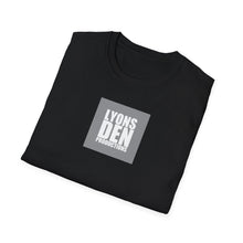 Load image into Gallery viewer, Lyons Den Productions "Gray" Logo Men's Fitted Short Sleeve Tee