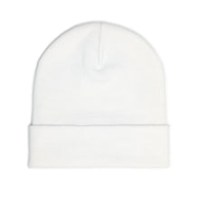 Load image into Gallery viewer, Embroidered Tethered 2025 Knit Beanie — Cozy Winter Hat with Script Embroidery