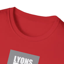 Load image into Gallery viewer, Lyons Den Productions "Gray" Logo Men's Fitted Short Sleeve Tee