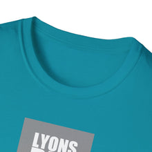 Load image into Gallery viewer, Lyons Den Productions "Gray" Logo Men's Fitted Short Sleeve Tee