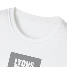 Load image into Gallery viewer, Lyons Den Productions "Gray" Logo Men's Fitted Short Sleeve Tee