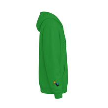 Load image into Gallery viewer, "The Lever" Zip Hoodie with Embroidered Chest & Sleeve Design