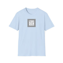 Load image into Gallery viewer, Lyons Den Productions "Gray" Logo Men's Fitted Short Sleeve Tee