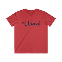 Load image into Gallery viewer, Tethered 2025 Fitted V-Neck T-Shirt – Stylized Script Logo Tee