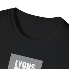 Load image into Gallery viewer, Lyons Den Productions "Gray" Logo Men's Fitted Short Sleeve Tee