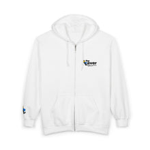 Load image into Gallery viewer, "The Lever" Zip Hoodie with Embroidered Chest & Sleeve Design