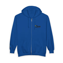 Load image into Gallery viewer, "The Lever" Zip Hoodie with Embroidered Chest & Sleeve Design