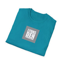 Load image into Gallery viewer, Lyons Den Productions "Gray" Logo Men's Fitted Short Sleeve Tee
