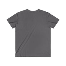 Load image into Gallery viewer, Tethered 2025 Fitted Logo V‑Neck Tee — Stylized Script Graphic T‑Shirt