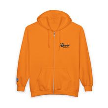 Load image into Gallery viewer, "The Lever" Zip Hoodie with Embroidered Chest & Sleeve Design