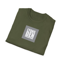 Load image into Gallery viewer, Lyons Den Productions "Gray" Logo Men's Fitted Short Sleeve Tee