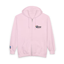 Load image into Gallery viewer, "The Lever" Zip Hoodie with Embroidered Chest & Sleeve Design