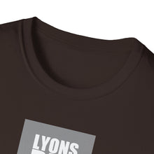 Load image into Gallery viewer, Lyons Den Productions "Gray" Logo Men's Fitted Short Sleeve Tee