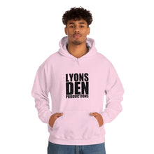 Load image into Gallery viewer, Lyons Den Productions Black Logo Unisex Heavy Blend™ Hooded Sweatshirt