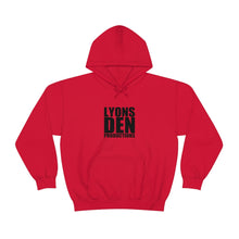 Load image into Gallery viewer, Lyons Den Productions Black Logo Unisex Heavy Blend™ Hooded Sweatshirt