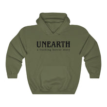 Load image into Gallery viewer, Unearth Black Logo Unisex Heavy Blend™ Hooded Sweatshirt