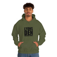 Load image into Gallery viewer, Lyons Den Productions Black Logo Unisex Heavy Blend™ Hooded Sweatshirt
