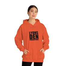 Load image into Gallery viewer, Lyons Den Productions Black Logo Unisex Heavy Blend™ Hooded Sweatshirt