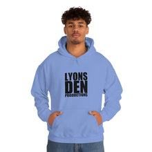 Load image into Gallery viewer, Lyons Den Productions Black Logo Unisex Heavy Blend™ Hooded Sweatshirt