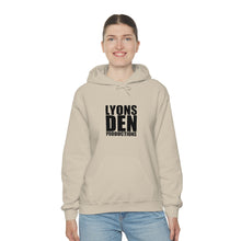 Load image into Gallery viewer, Lyons Den Productions Black Logo Unisex Heavy Blend™ Hooded Sweatshirt