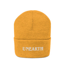 Load image into Gallery viewer, Unearth White Logo Knit Beanie