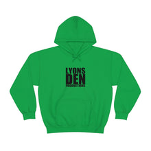 Load image into Gallery viewer, Lyons Den Productions Black Logo Unisex Heavy Blend™ Hooded Sweatshirt