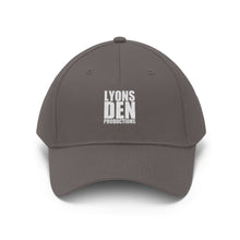 Load image into Gallery viewer, Lyons Den Productions White Logo Unisex Twill Hat
