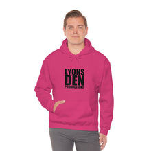 Load image into Gallery viewer, Lyons Den Productions Black Logo Unisex Heavy Blend™ Hooded Sweatshirt