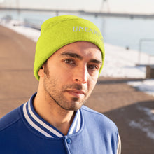 Load image into Gallery viewer, Unearth White Logo Knit Beanie