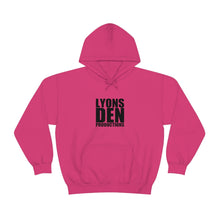 Load image into Gallery viewer, Lyons Den Productions Black Logo Unisex Heavy Blend™ Hooded Sweatshirt