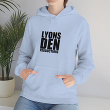 Load image into Gallery viewer, Lyons Den Productions Black Logo Unisex Heavy Blend™ Hooded Sweatshirt