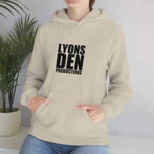 Load image into Gallery viewer, Lyons Den Productions Black Logo Unisex Heavy Blend™ Hooded Sweatshirt
