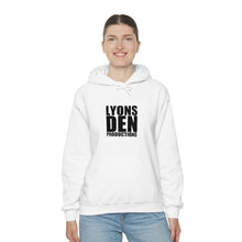 Load image into Gallery viewer, Lyons Den Productions Black Logo Unisex Heavy Blend™ Hooded Sweatshirt