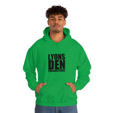 Load image into Gallery viewer, Lyons Den Productions Black Logo Unisex Heavy Blend™ Hooded Sweatshirt