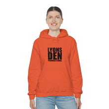 Load image into Gallery viewer, Lyons Den Productions Black Logo Unisex Heavy Blend™ Hooded Sweatshirt