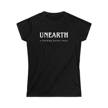 Load image into Gallery viewer, Unearth White Logo Women's Softstyle Fitted Tee