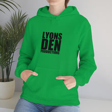 Load image into Gallery viewer, Lyons Den Productions Black Logo Unisex Heavy Blend™ Hooded Sweatshirt