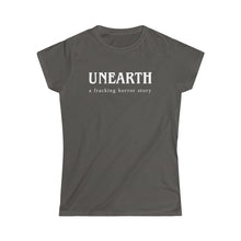 Load image into Gallery viewer, Unearth White Logo Women's Softstyle Fitted Tee