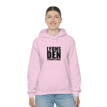 Load image into Gallery viewer, Lyons Den Productions Black Logo Unisex Heavy Blend™ Hooded Sweatshirt
