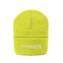 Load image into Gallery viewer, Unearth White Logo Knit Beanie