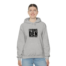 Load image into Gallery viewer, Lyons Den Productions Black Logo Unisex Heavy Blend™ Hooded Sweatshirt