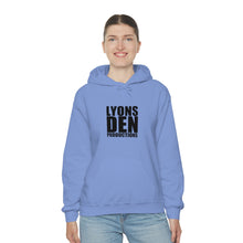 Load image into Gallery viewer, Lyons Den Productions Black Logo Unisex Heavy Blend™ Hooded Sweatshirt