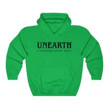 Load image into Gallery viewer, Unearth Black Logo Unisex Heavy Blend™ Hooded Sweatshirt