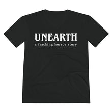 Load image into Gallery viewer, Unearth White Logo Men's Lightweight V-Neck Semi-Fitted Tee
